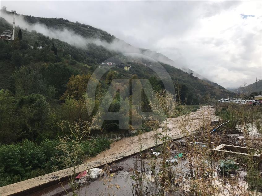 Trabzon'da şiddetli yağış