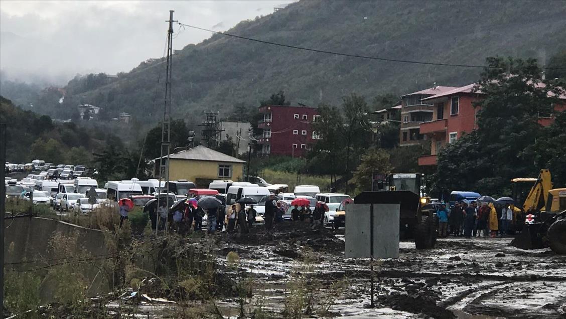Trabzon'da şiddetli yağış
