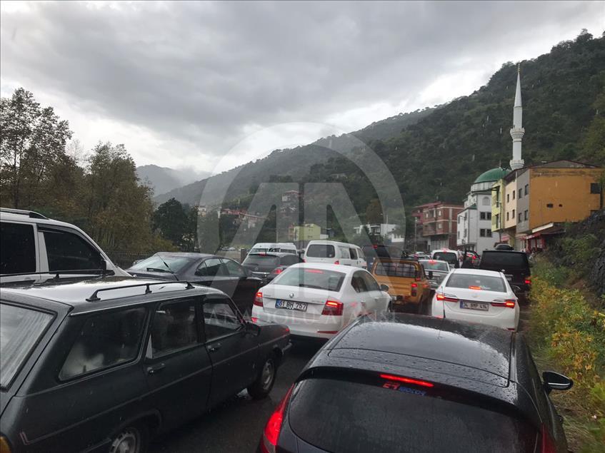 Trabzon'da şiddetli yağış