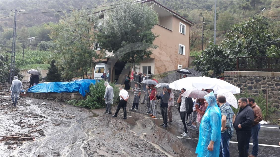 Trabzon'da şiddetli yağış