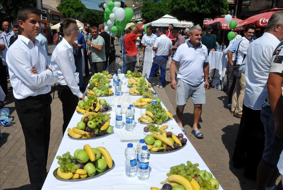 Sırbistan'da bayram sofrası kuruldu

