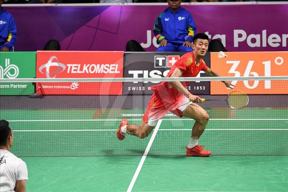 Pertandingan final badminton Asian Games 2018 beregu putra