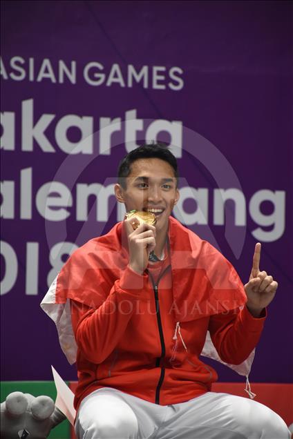 Indonesia sabet emas tunggal putra badminton Asian Games 2018