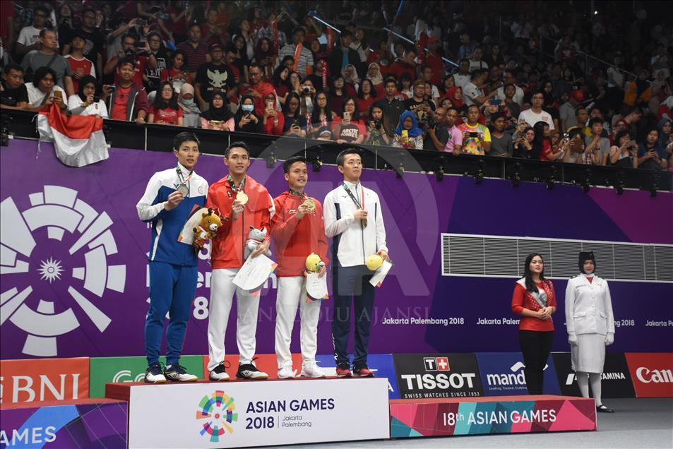 Indonesia sabet emas tunggal putra badminton Asian Games 2018