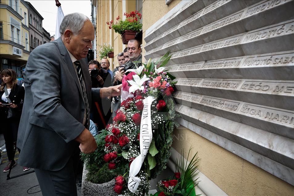 Bosnians commemorate Markale Massacre in Sarajevo