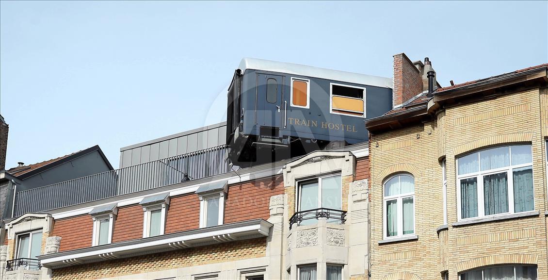 Hotel con concepto de tren en Bruselas