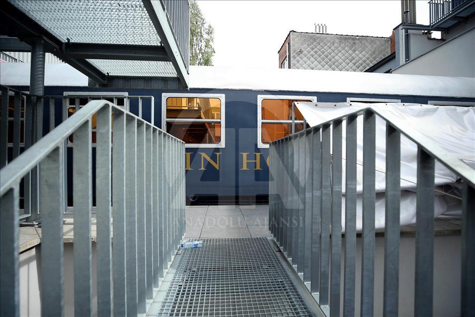 Hotel con concepto de tren en Bruselas