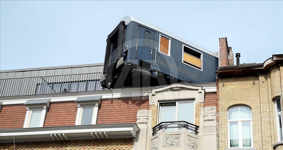 Hotel con concepto de tren en Bruselas