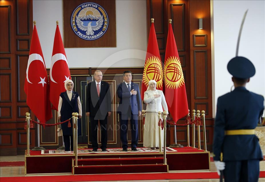 Cumhurbaşkanı Erdoğan Kırgızistan’da
