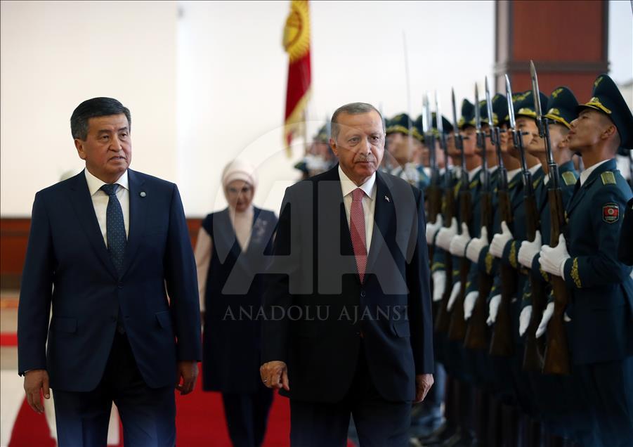 Cumhurbaşkanı Erdoğan Kırgızistan'da