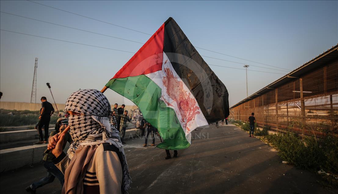 Pasukan Israel bubarkan demontrasi warga Palestina terhadap AS