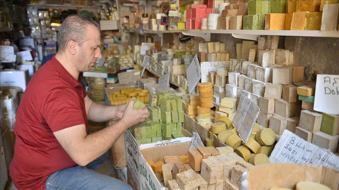 Mardin'de 200'ü aşkın doğal sabun çeşidi üretiliyor