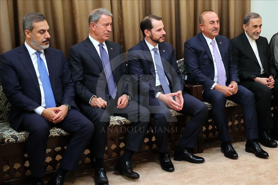 دیدار رئیس‌جمهور ترکیه با رهبر ایران در تهران