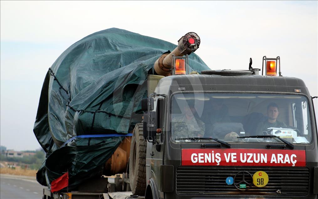 اعزام تجهیزات نظامی ترکیه به مرز سوریه