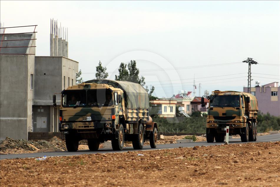اعزام تجهیزات نظامی ترکیه به مرز سوریه