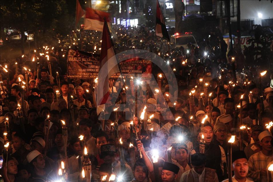 Pawai sejuta obor sambut tahun baru Islam, di Bogor
