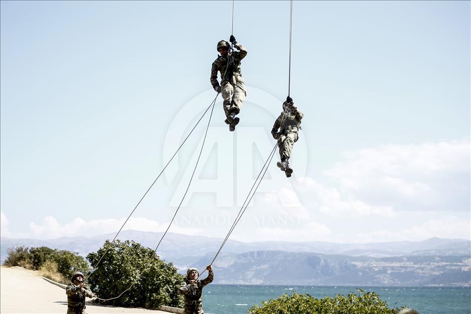 "Dağların kartalları"nın nefes kesen eğitimi