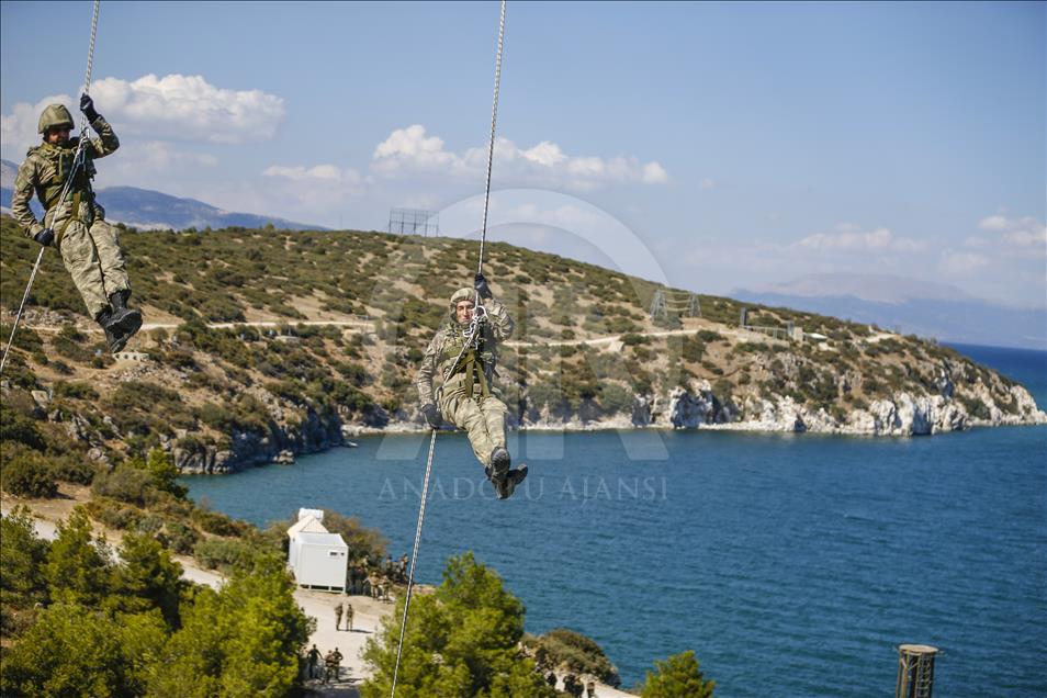 "Dağların kartalları"nın nefes kesen eğitimi