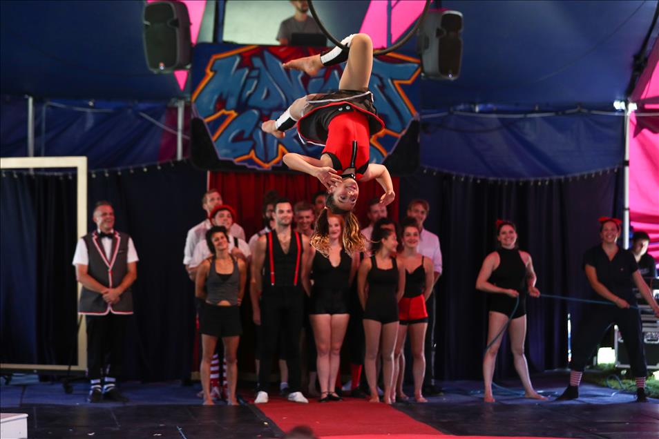 Midnight Circus perform at Holstein Park 