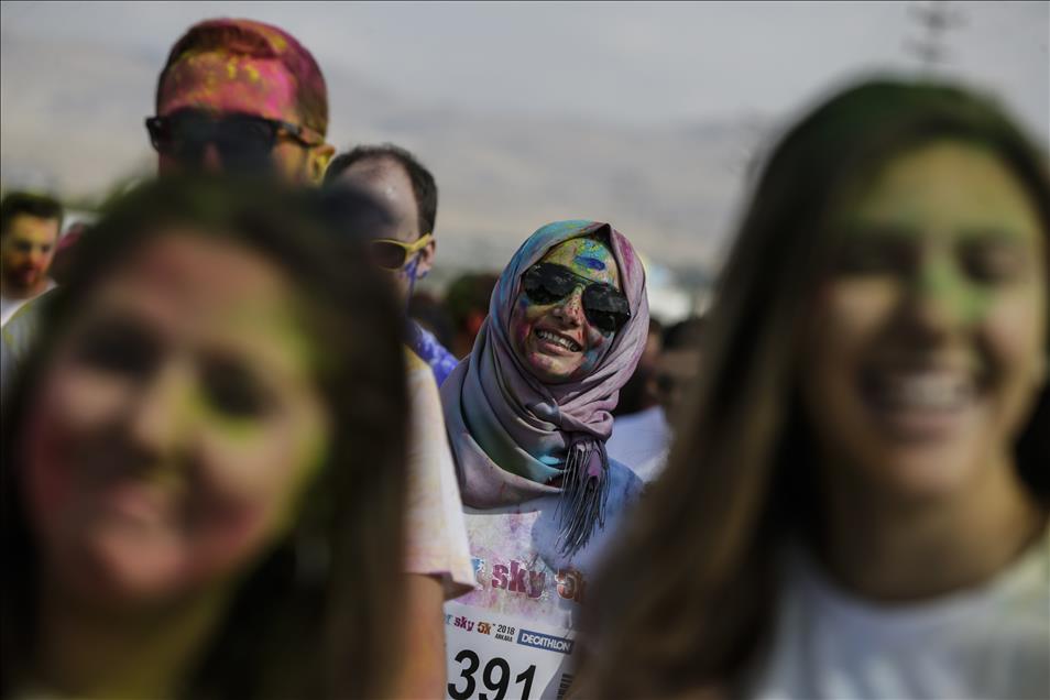 Color Sky 5K running fest in Ankara