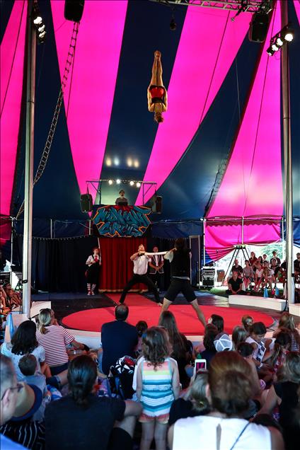Midnight Circus perform at Holstein Park 