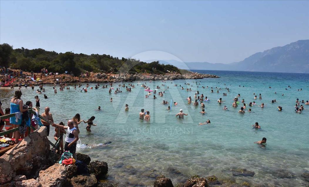 La "Playa de Cleopatra", una de las atracciones de la isla Sedir