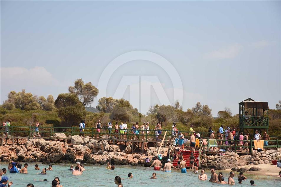 La "Playa de Cleopatra", una de las atracciones de la isla Sedir