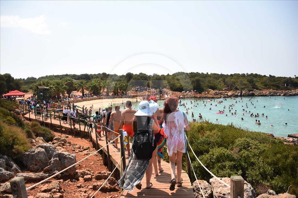 La "Playa de Cleopatra", una de las atracciones de la isla Sedir