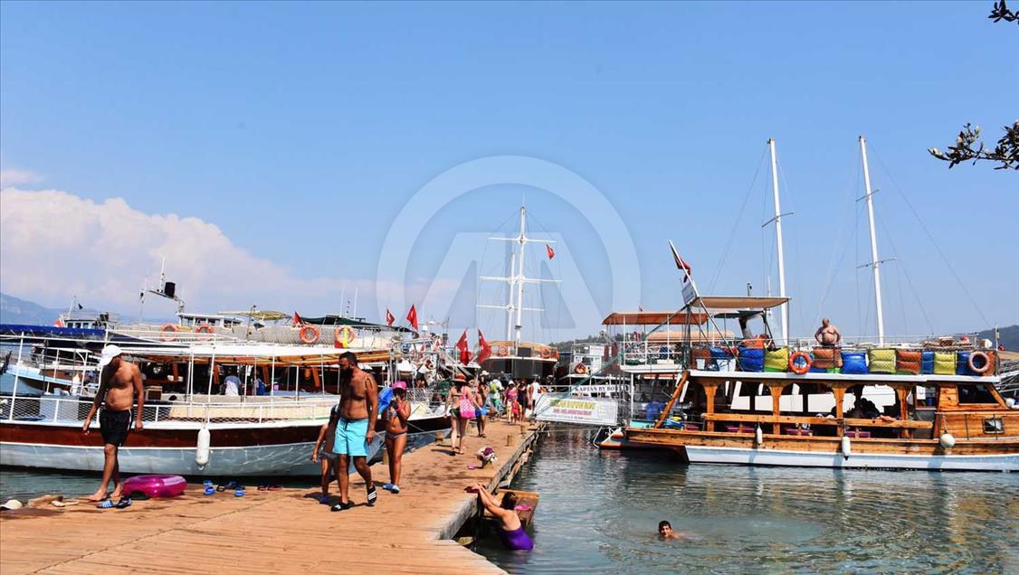 La "Playa de Cleopatra", una de las atracciones de la isla Sedir