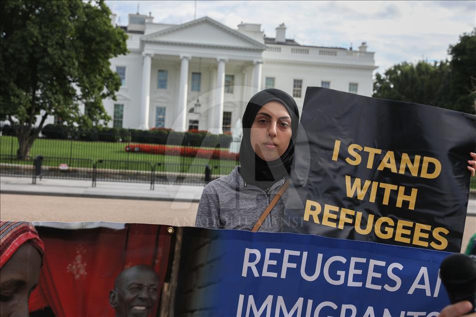 Protest in front of White House