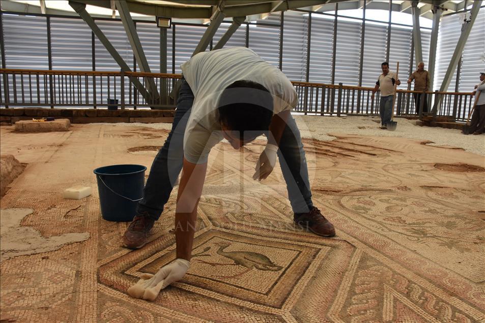 Adıyaman Museum displays newly unearthed mosaic structure  