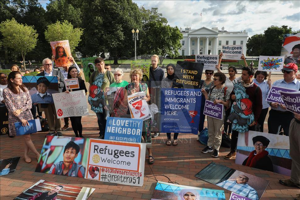 Protest in front of White House
