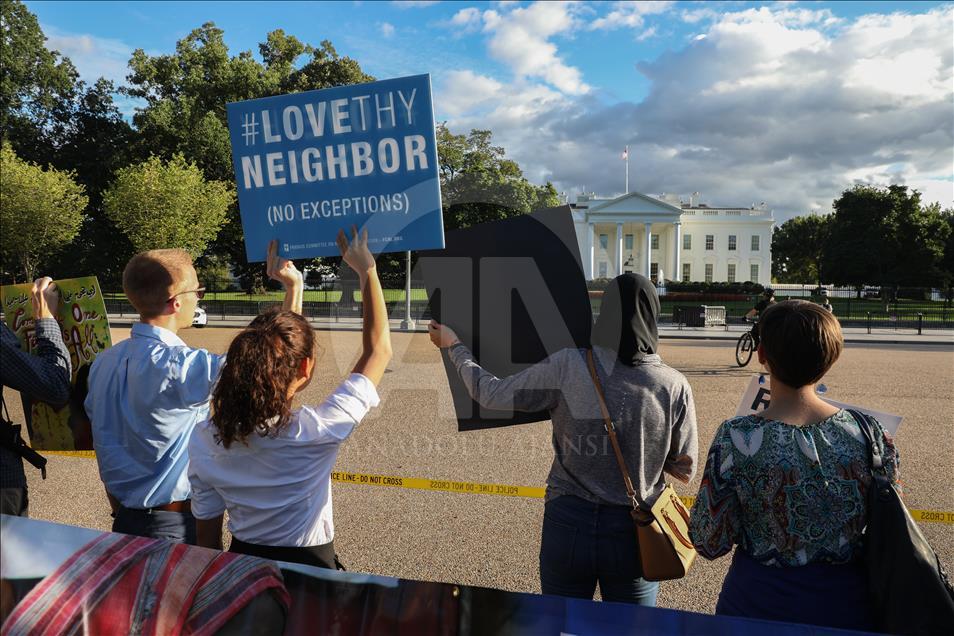 Protest in front of White House