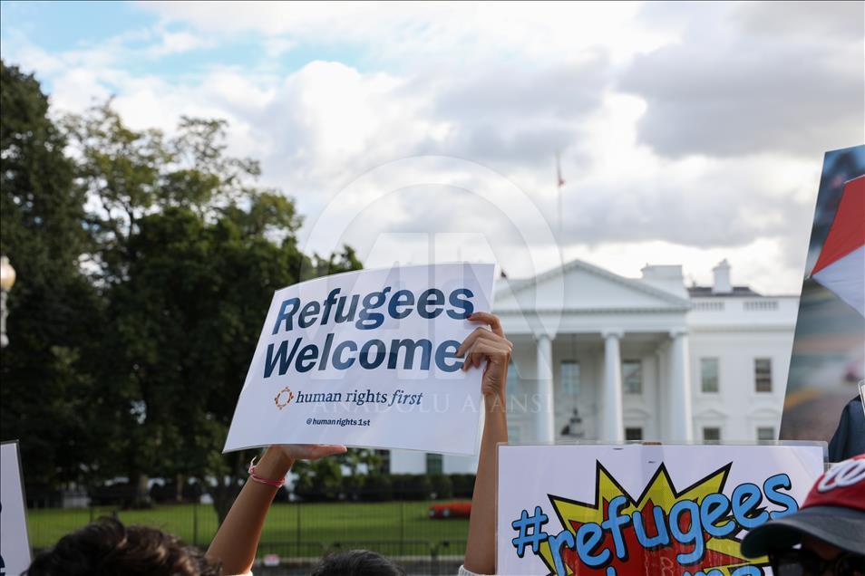 Protest in front of White House