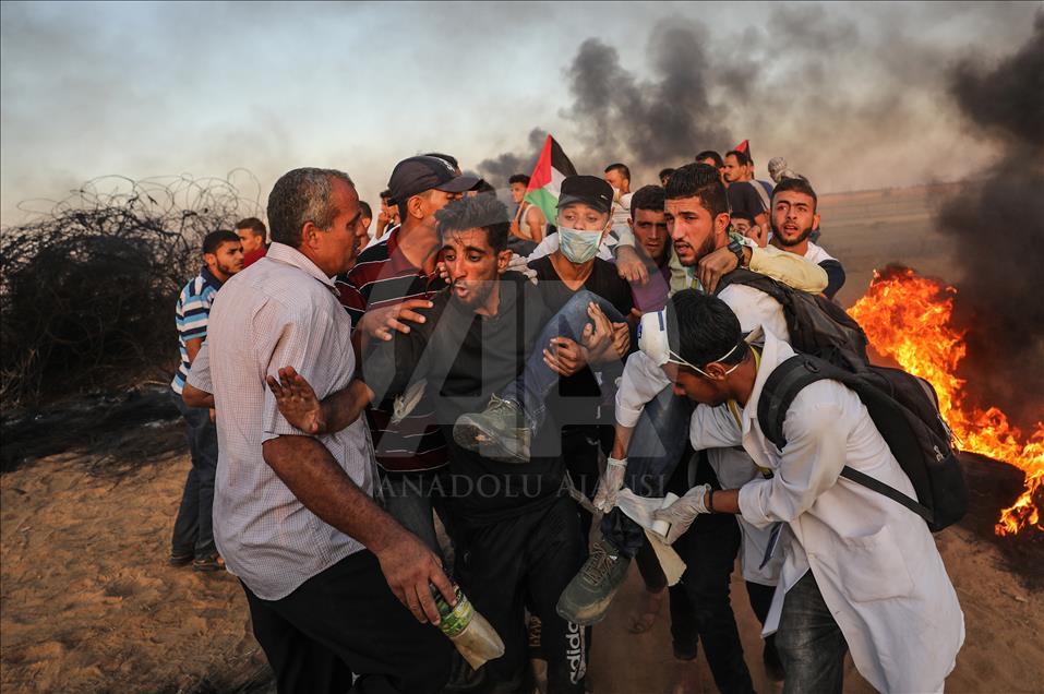 بیست و ششمین جمعه راهپیمایی بازگشت بزرگ فلسطینی‌ها در غزه
