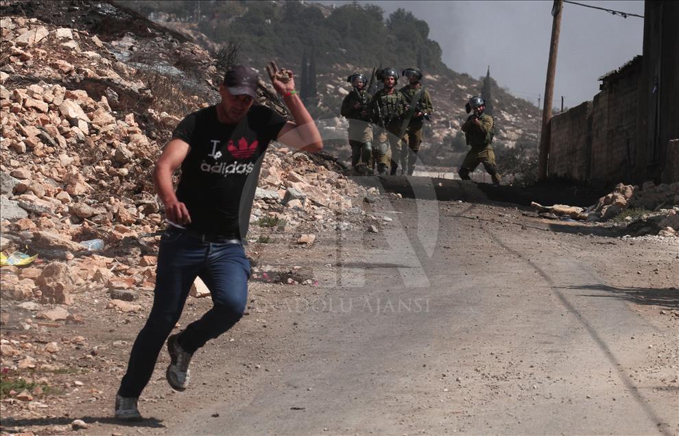 مداخله سربازان اسرائیل به تظاهرات فلسطینی ها در کرانه باختری