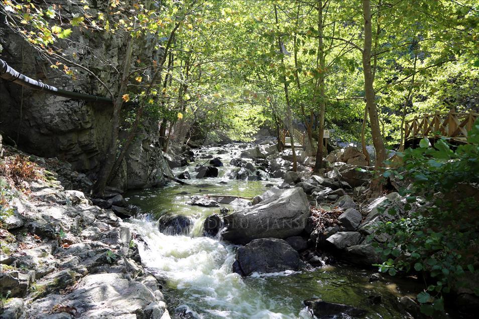 Sadağı Kanyonu sonbaharda doğa tutkunlarını bekliyor