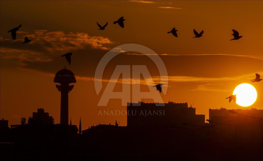 Ankara'da gündoğumu