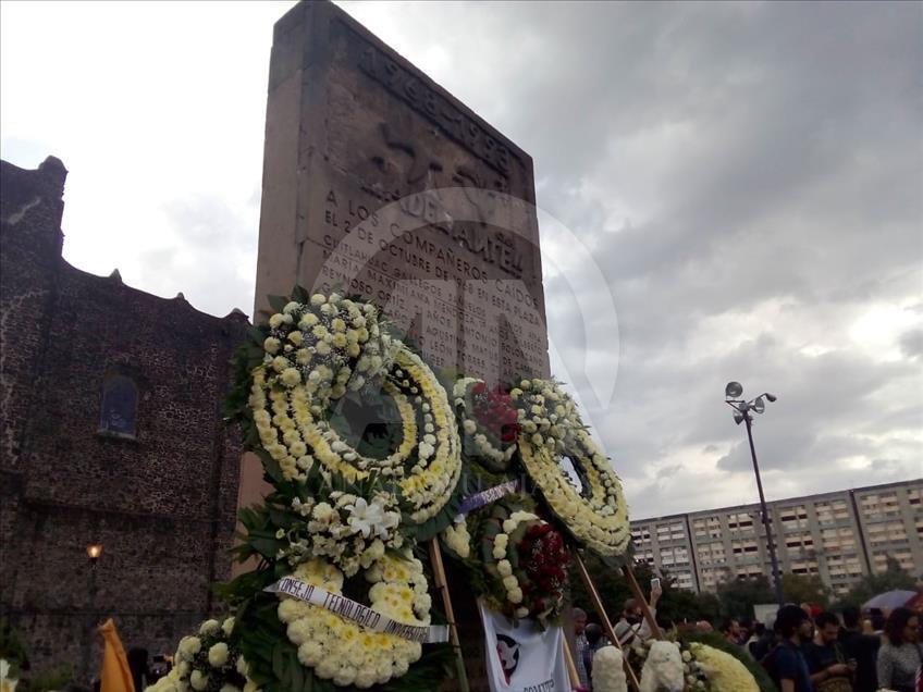 Manifestaciones por los 50 años de la masacre de Tlatelolco en México
