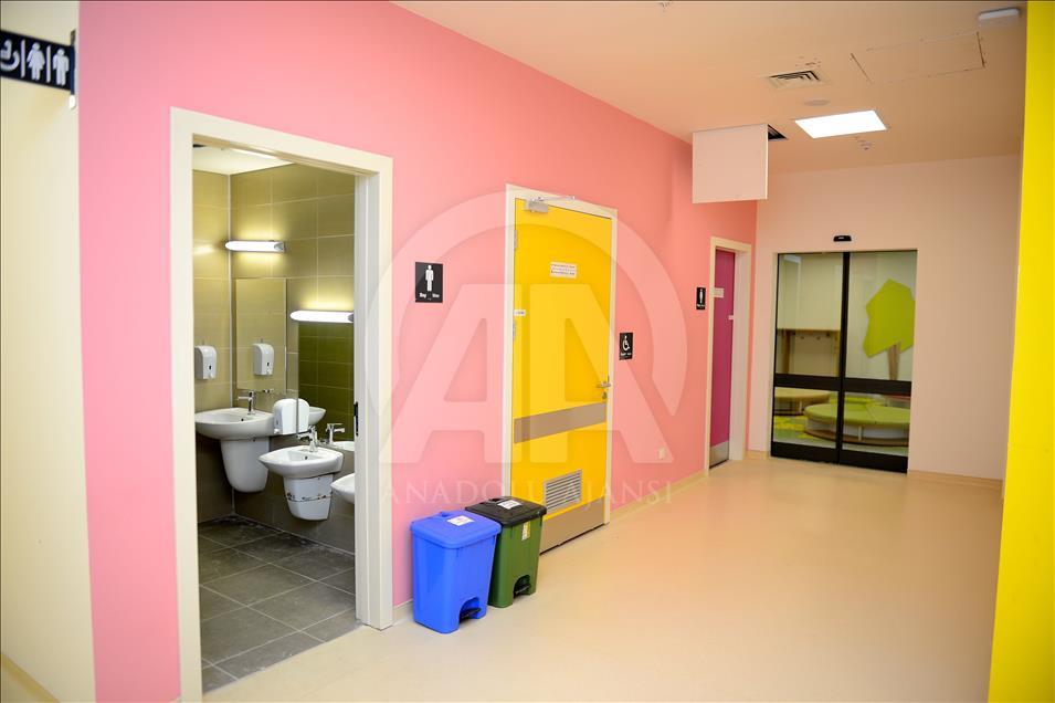 Bu şehir hastanesinin "kreşi" de var