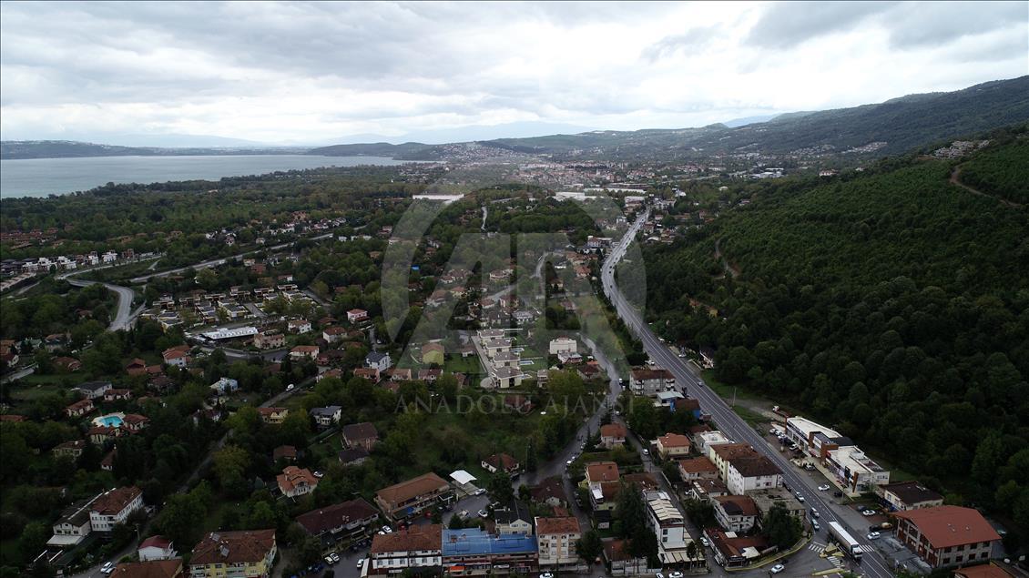 Sapanca'nın doğal güzellikleri havadan da görülecek