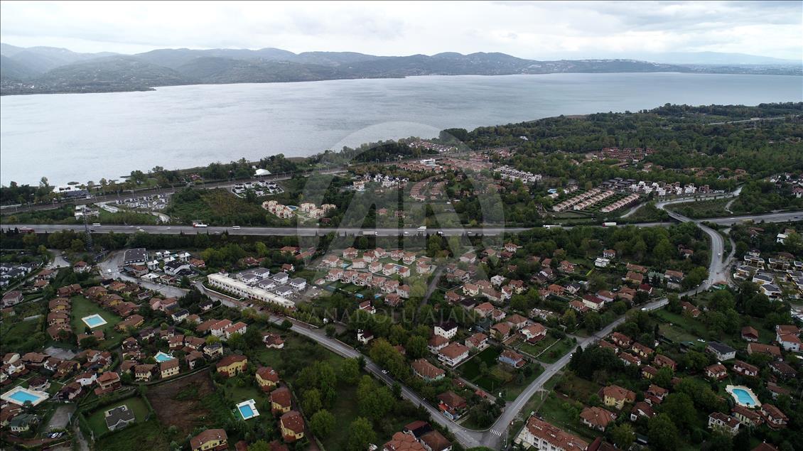 Sapanca'nın doğal güzellikleri havadan da görülecek