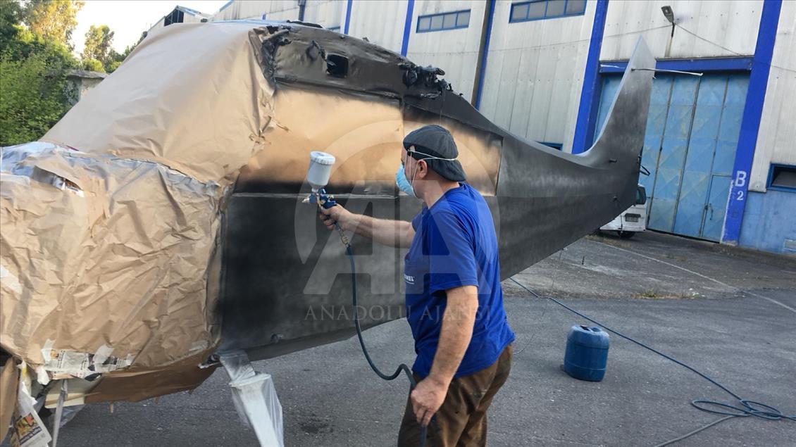 Hurda uçağı yeniden göklerle buluşturdu