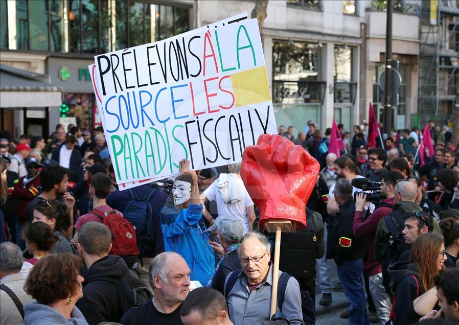 Demonstration against French government in Paris