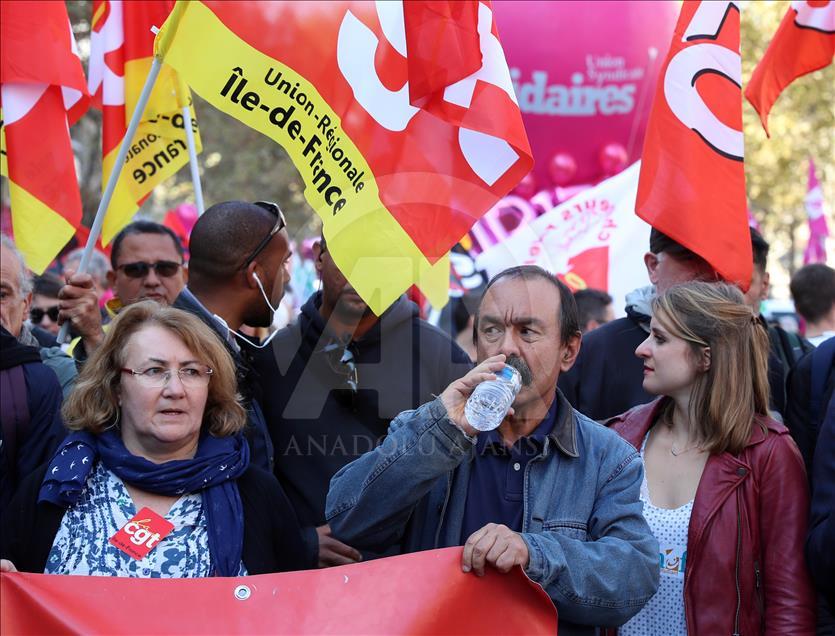 Demonstration against French government in Paris