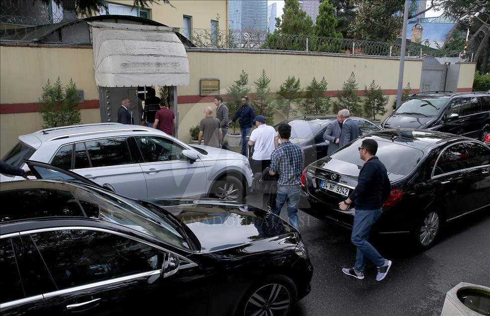 دخول وفد إلى القنصلية السعودية بإسطنبول