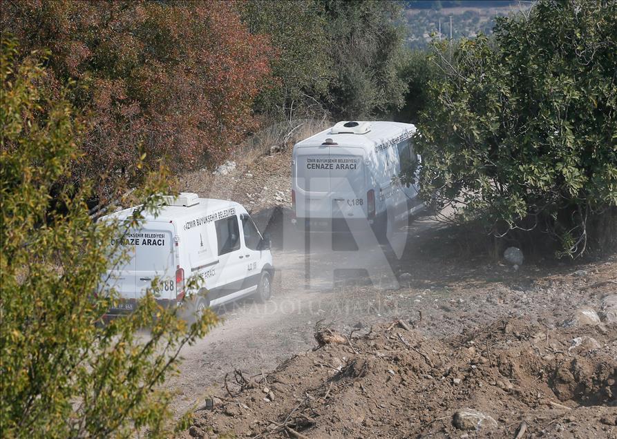 Düzensiz göçmenleri taşıyan kamyonun devrilmesi