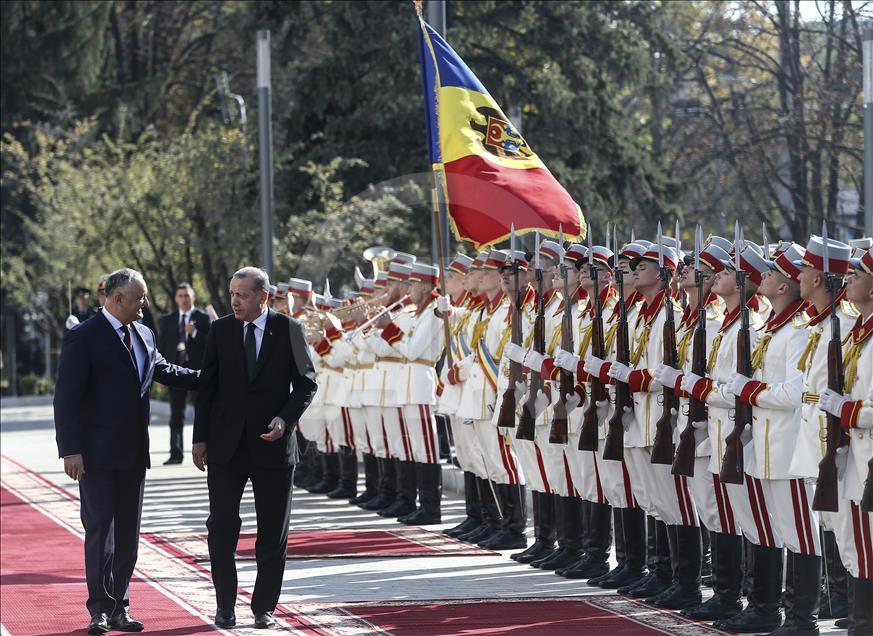 Cumhurbaşkanı Erdoğan Moldova'da