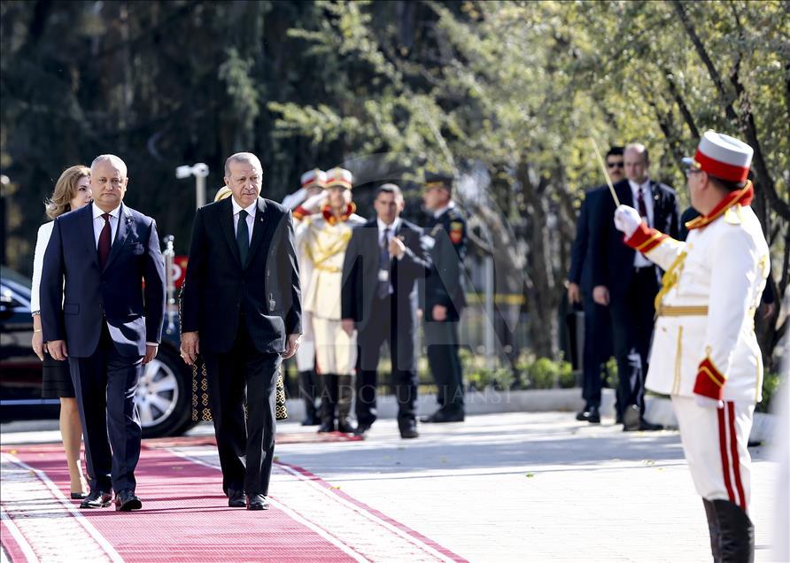 Cumhurbaşkanı Erdoğan Moldova'da