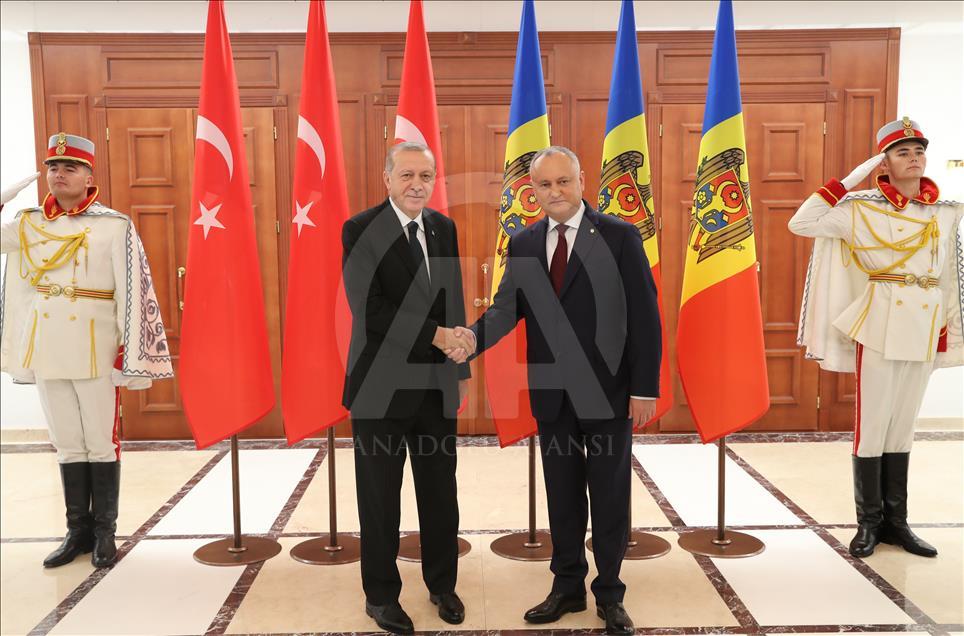 Cumhurbaşkanı Erdoğan Moldova’da